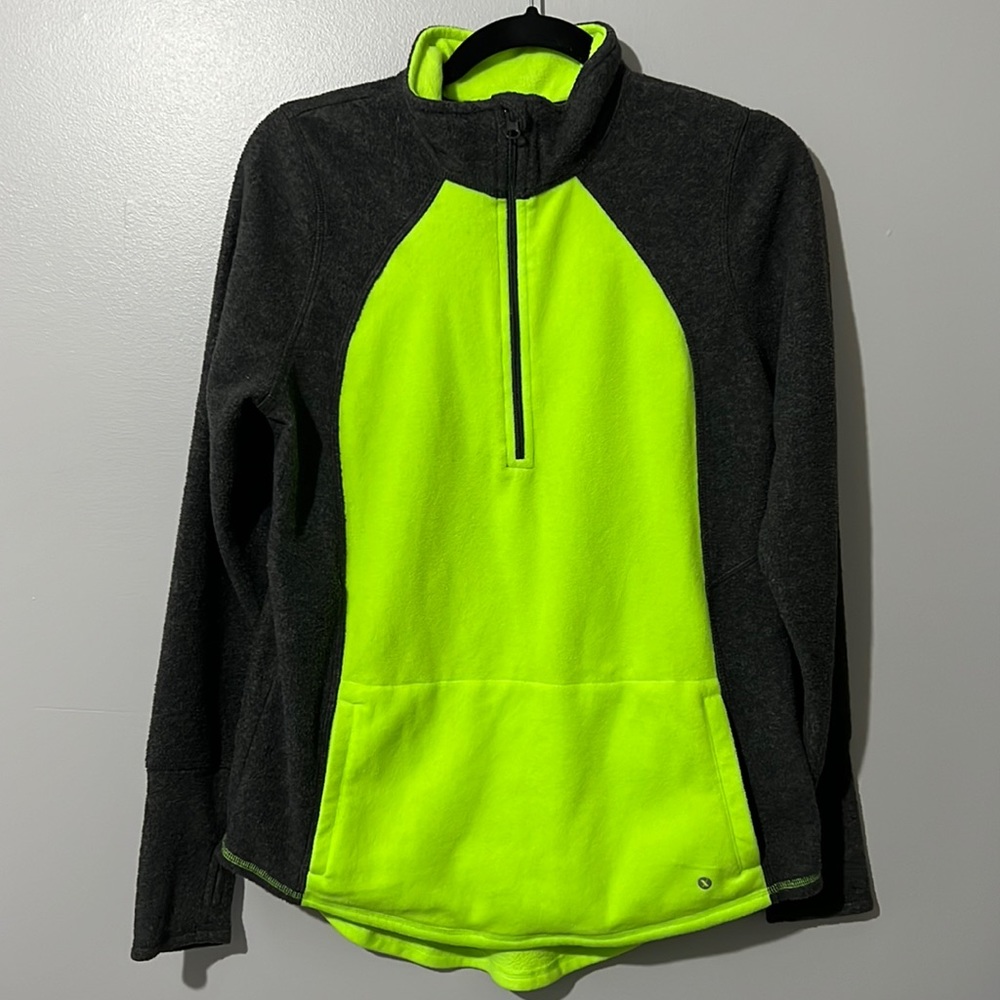 Neon Two-Tone Fleece Pullover
